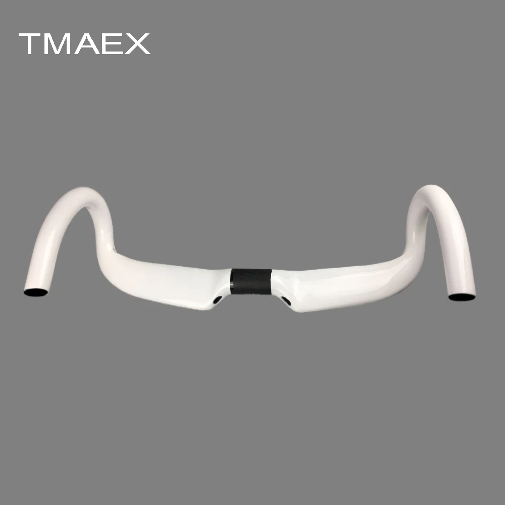 TMAEX-Full Carbon Fiber Handle Bar, Road Bike Bent Bar, MTB Handlebar, Bicycle Racing, 400mm, 420mm, 440mm