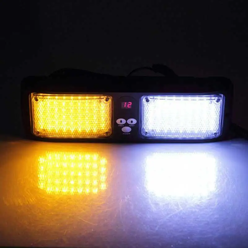 FUGSAME Emergency Super Bright 86 Led Strobe Visor red and blue light 86 lamps   super price fast shipment! led light