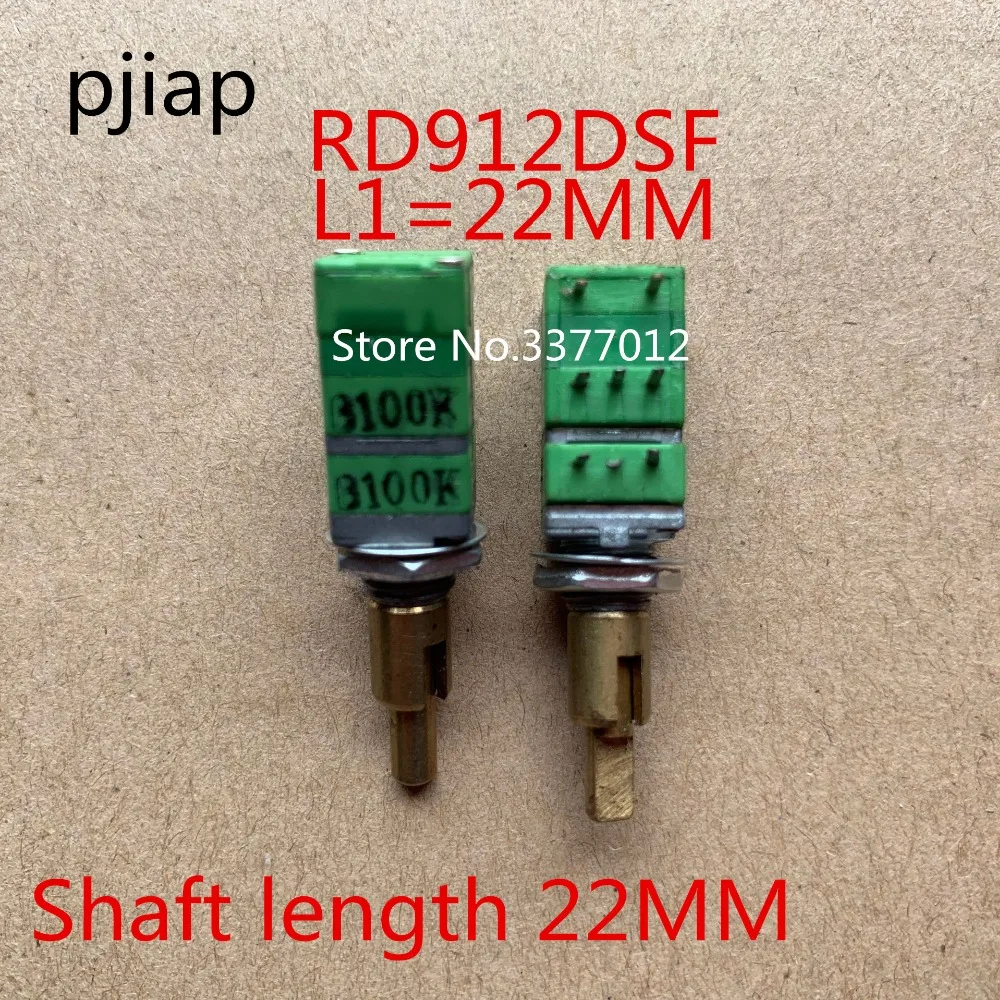 

2pcs for ALPHA RD912DSF-20 precision potentiometer, double shaft 100K belt switch, 22mm axis