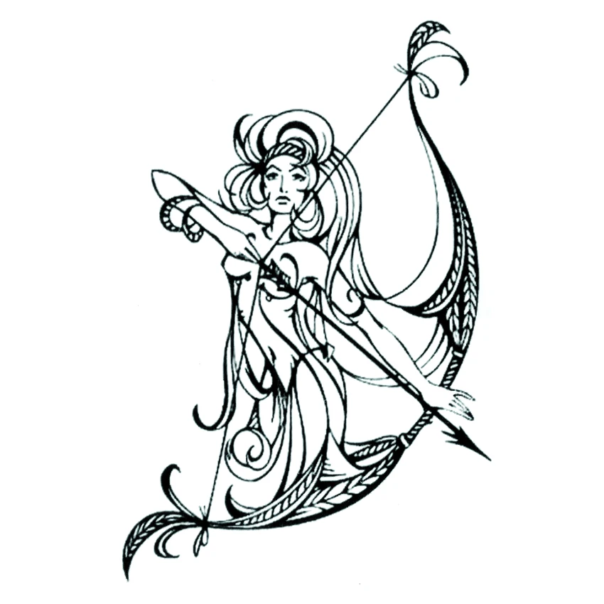 Стрельба из лука, женский воин, водостойкие временные татуировки, наклейки, татуировка хной, боди-арт, поддельные татуировки, наклейки Flash Tatuaje Стрельба из лука, женский воин, водостойкие временные татуировки, наклейки, татуировка хной, боди-арт, поддельные татуировки, наклейки Flash Tatuaje