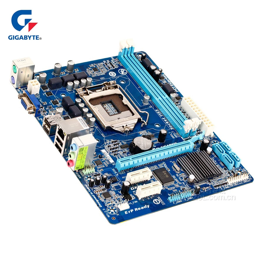 Gigabyte GA-H61M-S1 оригинальная материнская плата разъем LGA 1155 DDR3 16G H61 H61M S1 настольных SATA II б/у системная плата Б/у