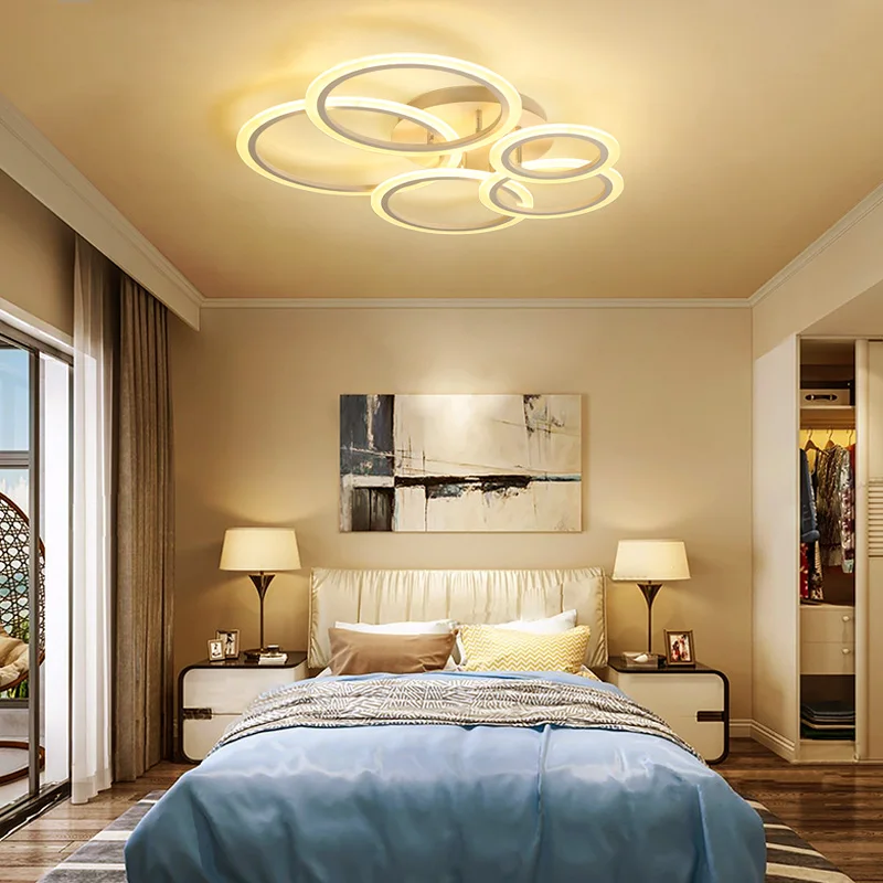 

YANGHANG Dimmer led ceiling light with art colud Acrylic lamp ceiling for bedroom living room mount home decoration luminaire