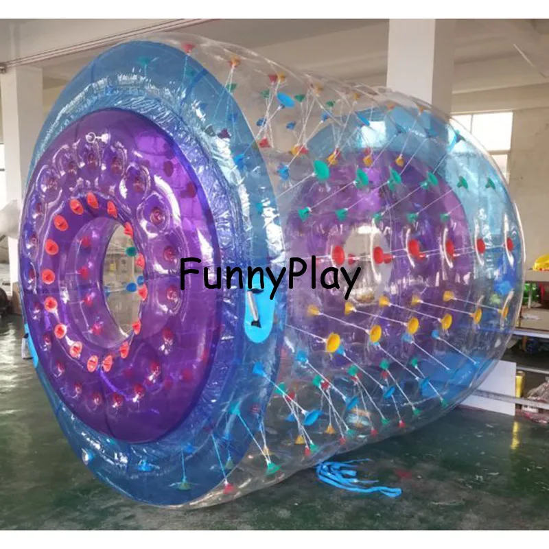 Inflatable Water Roller,customized transparent walking wheel water ball outdoor beach ball water swim ring entertainment toys