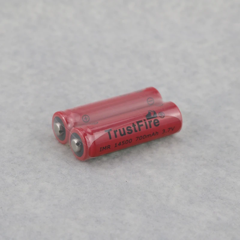 

TrustFire IMR 14500 700mAh 3.7V Rechargeable Lithium Battery Power Batteries Output 5A For E-cigarettes Flashlights Point Head