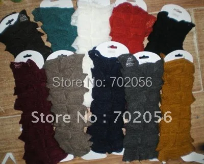 

2016 winter Solid Wrinkled leg warmers ITEM No.3347 20 pairs/lot