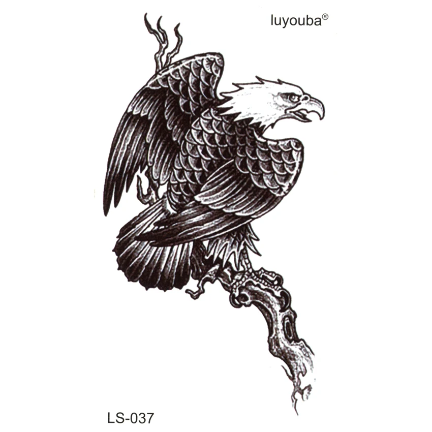 Eagle on the tree waterproof temporary tattoos sticker harajuku tatuagens tatoo temporary stickers body feminino fake tattoo