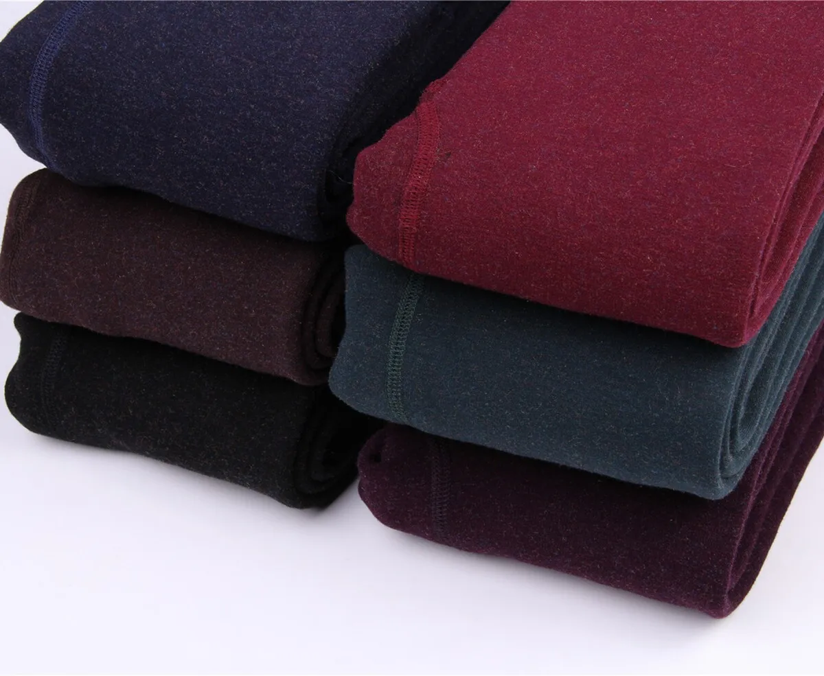 Autumn And Winter Colorful Cotton Warm One Pants Women Thickening Plus Velvet High Waist Large Size Pantyhose 350g 1pcs