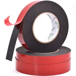 3mm thick 5Meter Double Sided Tape Strong Adhesive Black Foam Tape for Cell Phone Repair Gasket Screen PCB Dust Proof