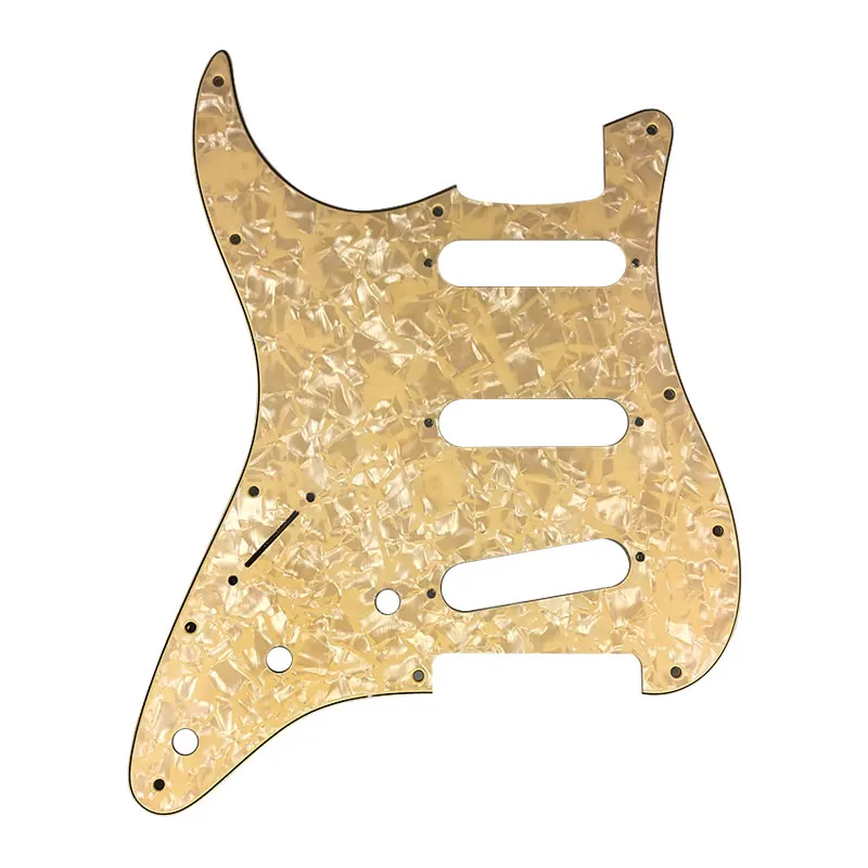 Pleroo Guitar Parts - For USA/ Mexico Left Handed 72\' 11 Screw Hole Strat SSS Pickguard Scratch Plate, Multicolor Choice