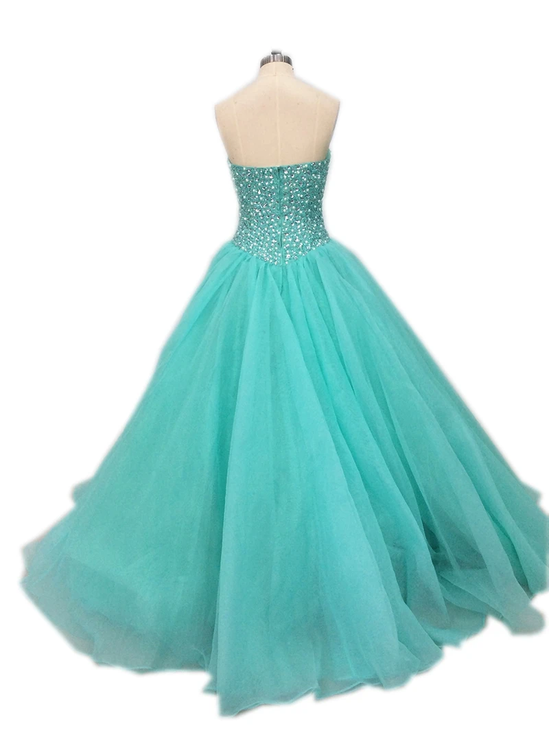 Angelsbridep Tulle Quinceaneraชุด2021คริสตัลไข่มุกPuffy Vestido Debutanteหวาน16 Vestidos De 15 Anosร้อน