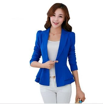 Single Button Blazer for Women, Lapel Coat, Fashionable Suit, Foldable Blazer, Lapel Coat, Candy Color, Vogue Jackets, SS197