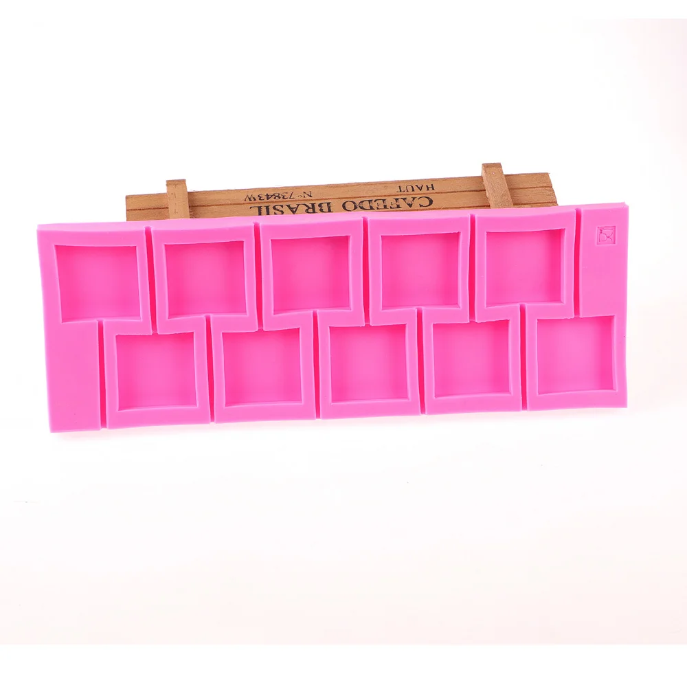 Hot square planet 3D lollipop Silicone Mold chocolate Fondant moulds baking DIY cake Decorating Tools T0458