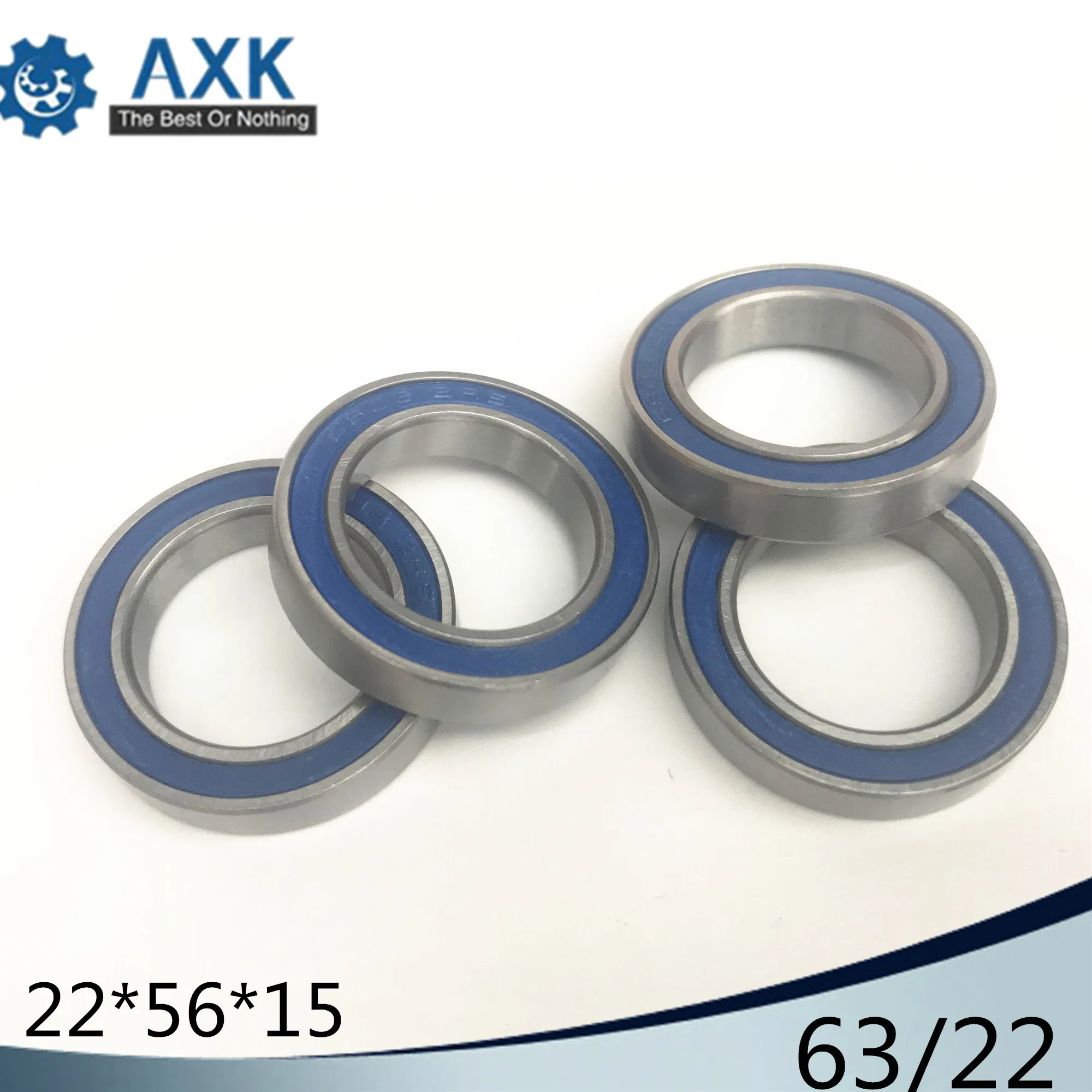 63/22 Hybrid Ceramic Bearing 22*56*15 mm ( 1PC ) Race Bike Front Rear Wheel 63 22 2RS LUU Hybrids Si3N4 Ball Bearings 63/22RS