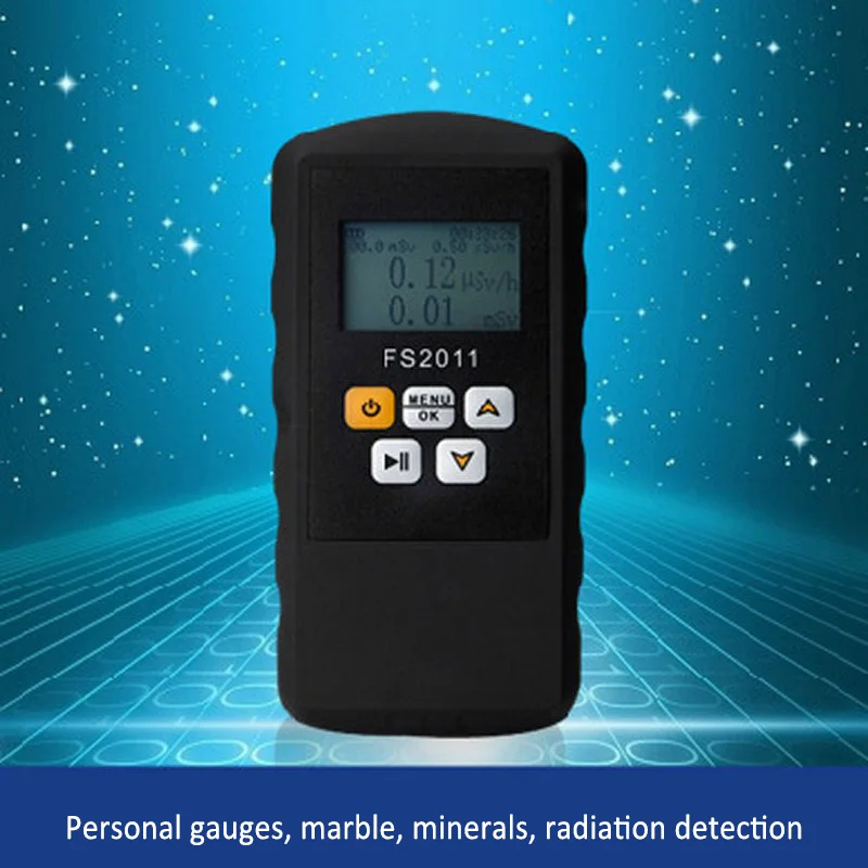 Geiger Radiation Counter Nuclear Detector Beta Gamma X-ray with Alarm Marble Tester Tool LCD Display  Radioactive Detector