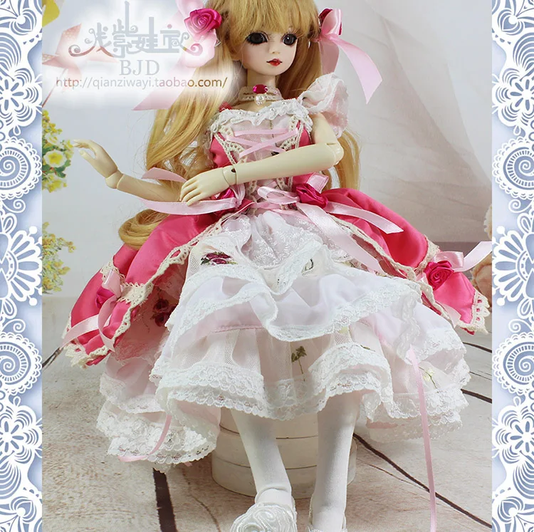 

Комплект платья BJD в масштабе 1/4 1/3, одежда для BJD/SD Big Girl, аксессуары для кукол, кукла и другие аксессуары в комплект не входят 18D1550