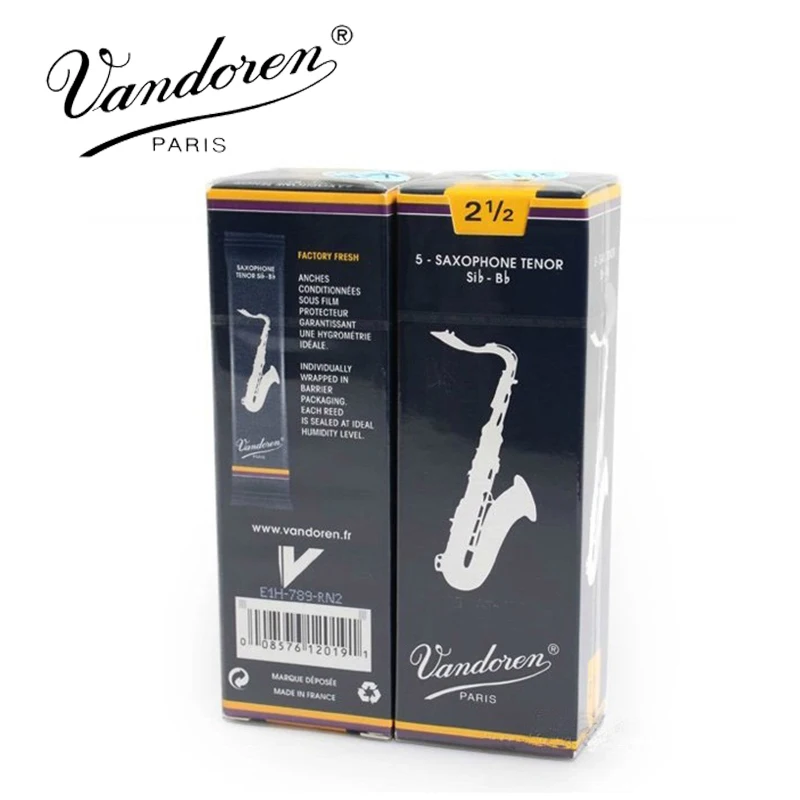 Asli Perancis Vandoren Tradisional Saxophone Tenor Bb Alang-alang Kekuatan 2.0 #2.5 #, 3 #, 3.5 #, kotak 5 [[dengan Hadiah]]