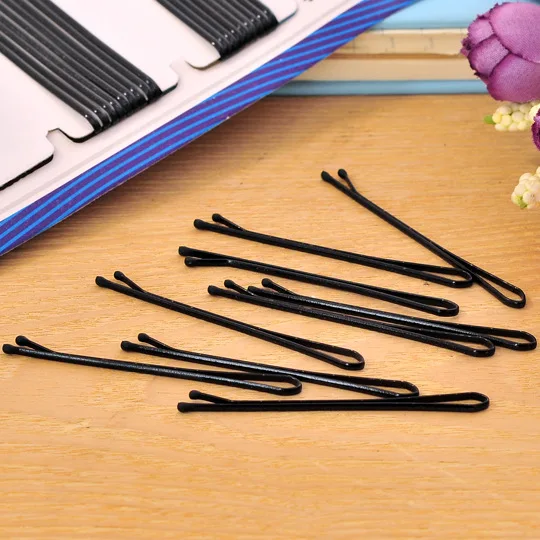 36/60pcs Bob Pins Wave Straight Simple Hairpins Black Alloy Hair Clip Bobby Pin Hair Accessories Headwear Ball Tip