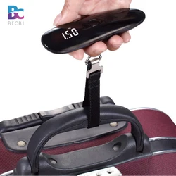 BECBI Luggage Scale 50KG Mini Weight Scale Balansa Precision Scal Digital Hanging Steelyard Suitcase Travel Tool