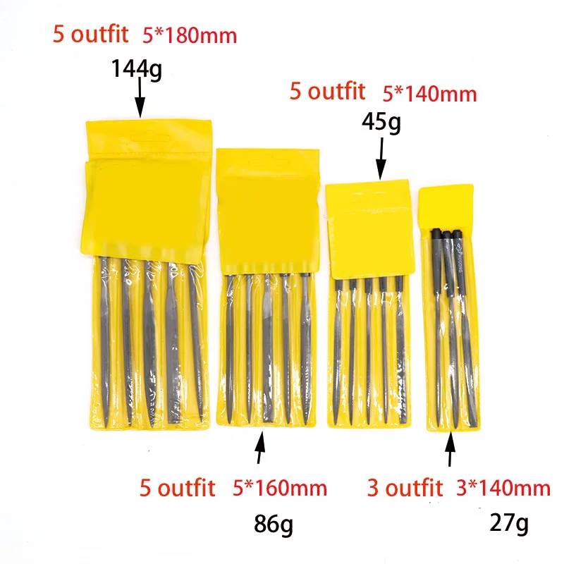 Conjunto de reparo da agulha de revestimento, lixas mini raspas de diamante, conjunto de ferramenta de reparo da escultura em madeira, ferramentas manuais com 10 peças 140/160/180mm