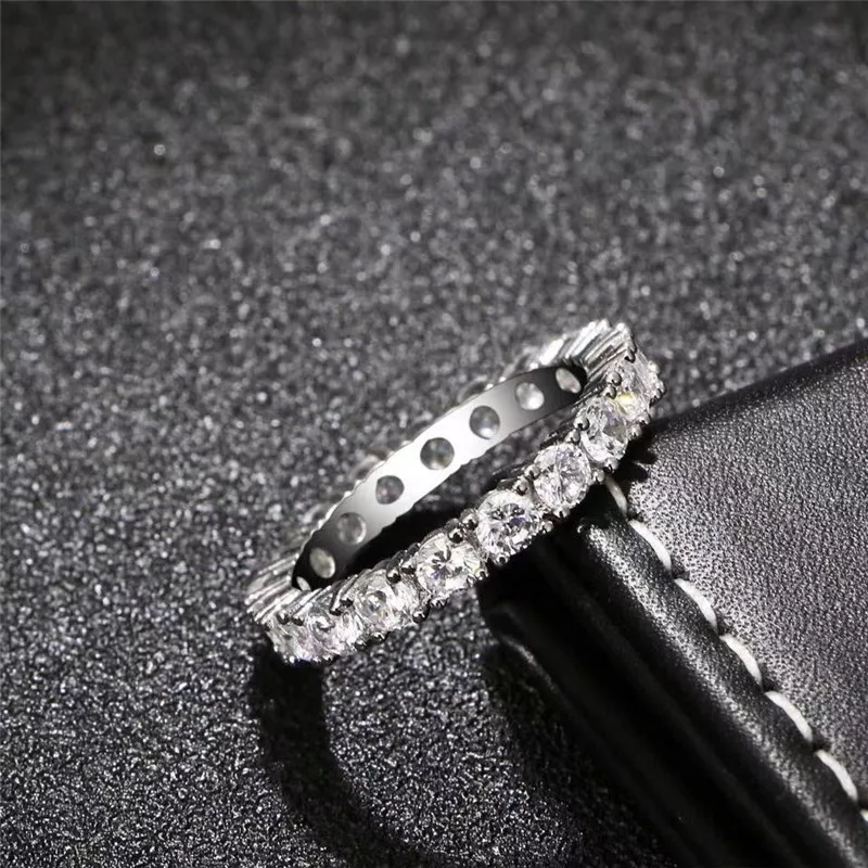 CC Rings For Women White Gold Plated Zirconia Fashion Jewelry Bridal Wedding Engagement Accessories Drop Shipping CC1565