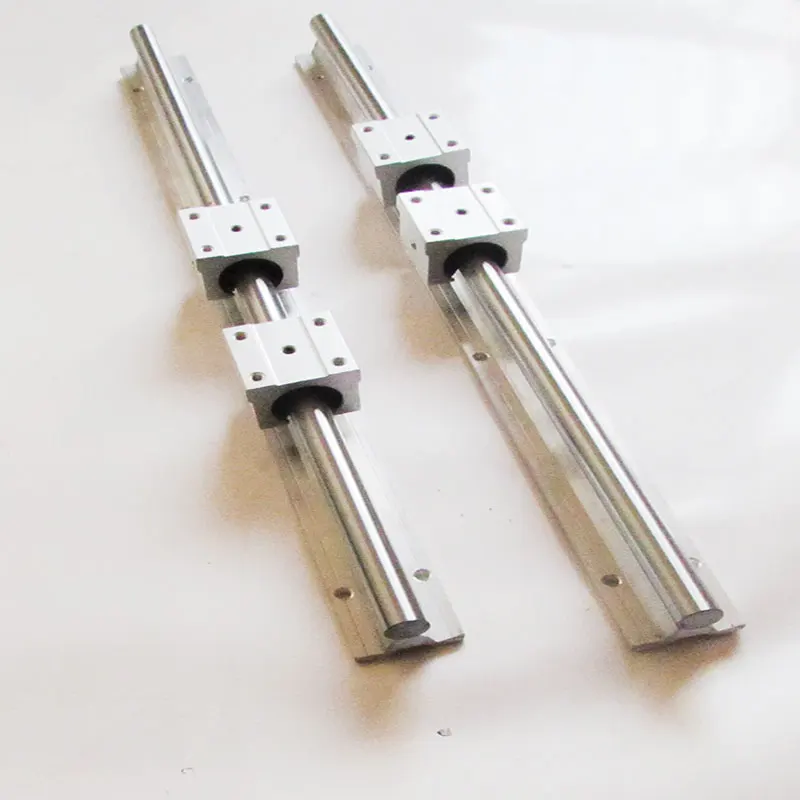 

Fast Shipping: 2pcs SBR16 L 600mm Linear Bearing Rails + 4pcs SBR16UU Linear Motion Bearing Blocks (can be cut any length)