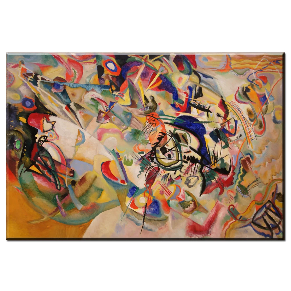 

WASSILY KANDINSKY, классический художественный плакат, картина, водонепроницаемая ткань, художественный Настенный декор, картина маслом на холсте для гостиной