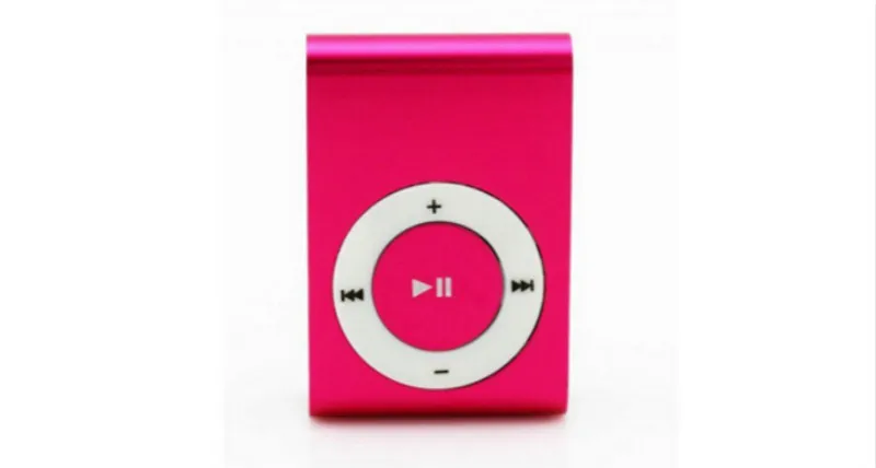 NEW Portable Metal Clip MP3 Player with 5 Candy Colors No Memory Card Music Player with TF Slot