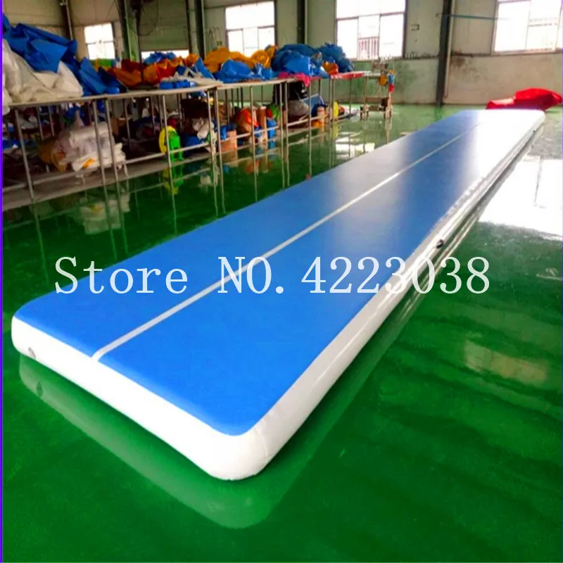 Free Shipping 12m Inflatable Gymnastics Mat Air Track for Tumbling Foot Air Floor for Gymnastics, Cheerleading Martial Arts