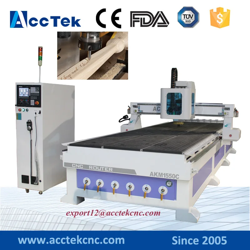 multipurpose woodworking machine boring machine for wood/wood milling cnc atc AKM1550C