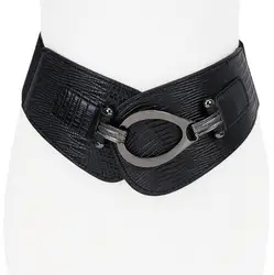 Women's Runway Fashion Elastic PU leather Cummerbunds female Dress Coat Corsets Waistband Belts Decoration Wide Belt R1177