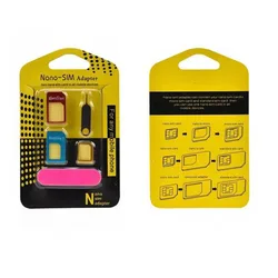 50pcs 5 in1 SIM Card Adapter For iPhone 5 nano sim adapter set SIM Card Full sim card adapter for phone