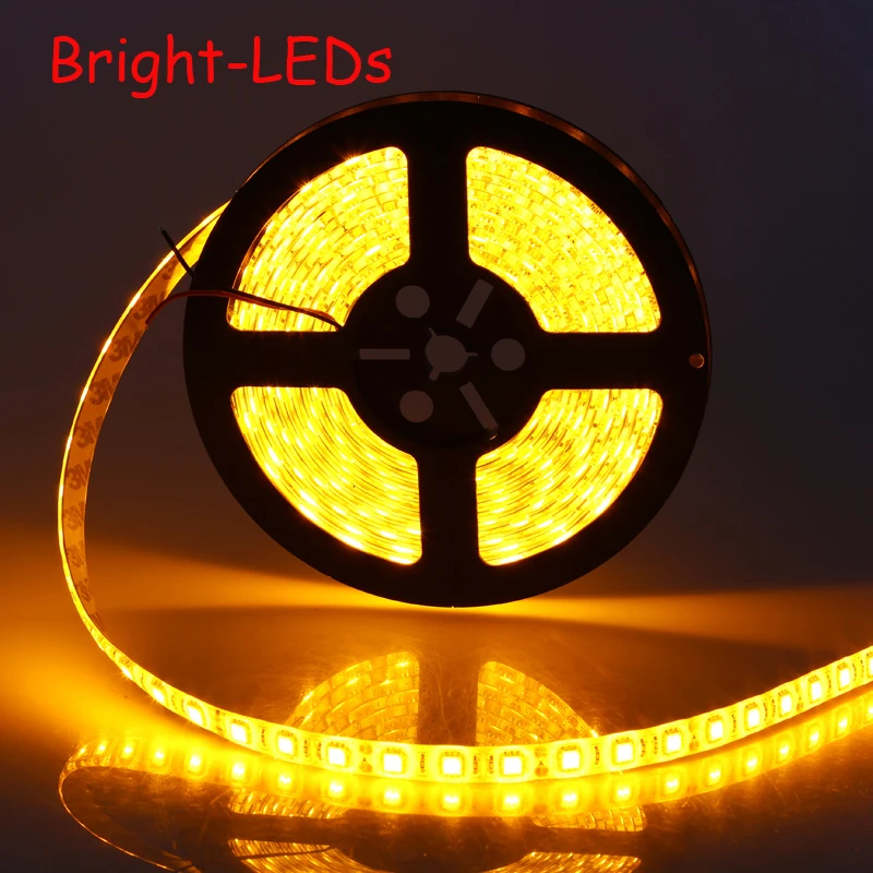 LED NON-Waterproof Strip SMD 5050 LED 5M DC12V Flexible Light  saving string light novelty households christmas