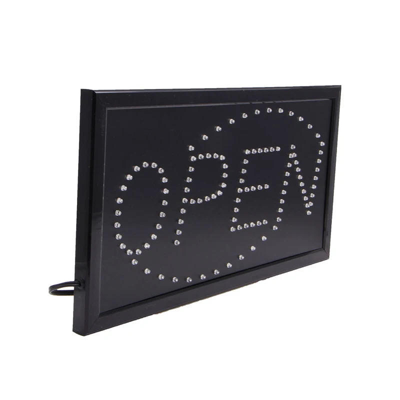 Good Quality 110V Bright Animated Motion Running Neon LED Business Store Shop OPEN Sign