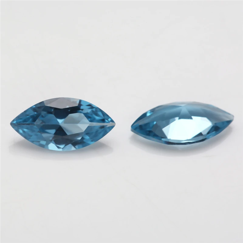 Marquise-Schliff Synthetischer Spinell Blaue Lose Steine 3x6mm-8x16mm 106 109 113 120 Farbe für Schmuckherstellung – Detail 8