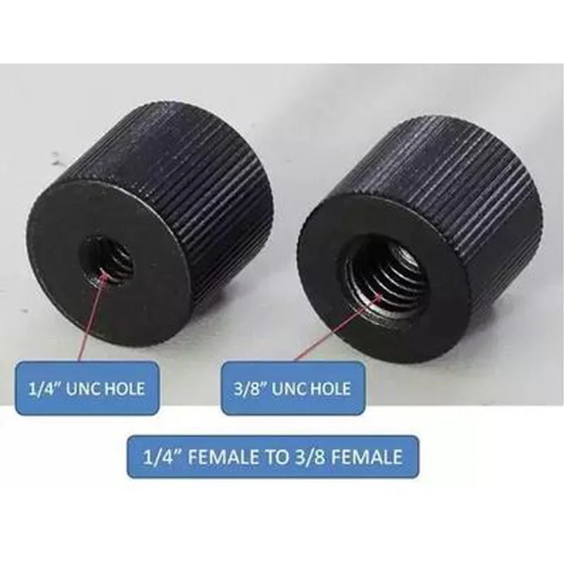 Metallo 1/4 femmina a 1/4 femmina o 1/4 femmina a 3/8 femmina vite per treppiede braccio magico fotocamera DSLR accessori per Studio fotografico