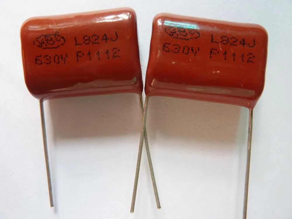 

10pcs CBB 824 630V 824J CBB21 0.82uF 820nF P22 Metallized Polypropylene Film Capacitor