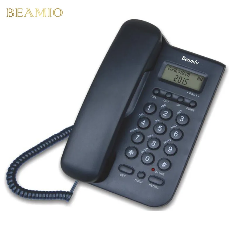 Fashion Call ID Telephone Battery-free Call One-touch Dial Dual Interface Fixed Phone For Home Office Bussiness