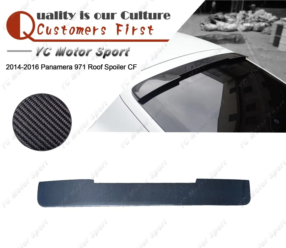 Car Accessories Carbon Fiber Roof Spoiler Fit For 2014-2016 Panamera 971 Roof Spoiler Wing Car-styling