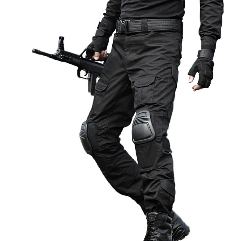 Tactical Pants Military Cargo Pants Men Camouflage Pantalon Frog Pants Knee Pads Work Trousers Hunter SWAT Combat Trousers