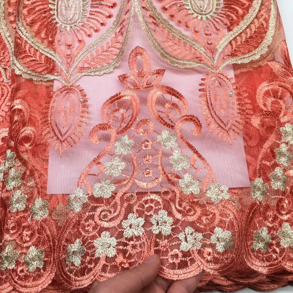 2021 Latest African French Lace Fabric High Quality Swiss Voile Lace Purple Color Tulle Lace Fabric For Sewing Wedding Dress