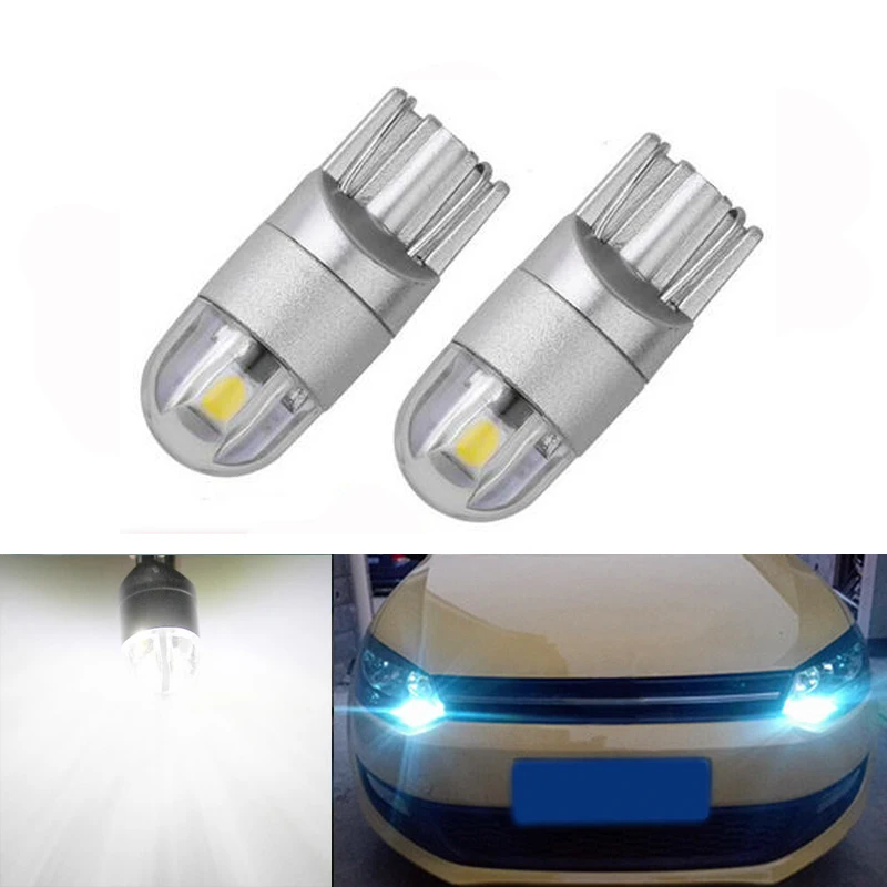 2x T10 LED W5W LED Car LED 12V Auto Lamp Clearance Light Parking For Volkswagen Polo Passat b5 b6 CC Golf 4 5 6 7 mk6 tiguan