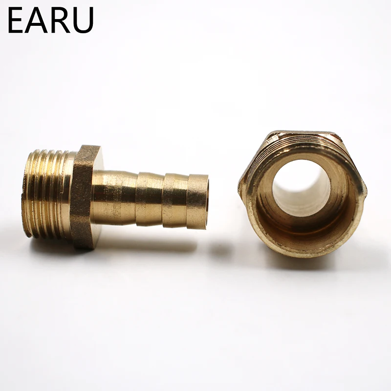 Brass Male Barb Hose Tail Fitting Fuel Air Gas Water Hose Oil 4m-12m 1/8\'\' 1/4\'\' 1/2\'\' Pneumatic Connector Connect Socket Plug