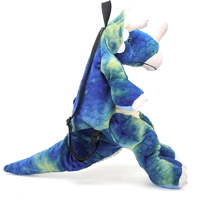 Creative 3D Dinosaur Dragon Backpack Cute Animal Cartoon Plush Backpack Dinosaurs Bag for Children Kids Gifts