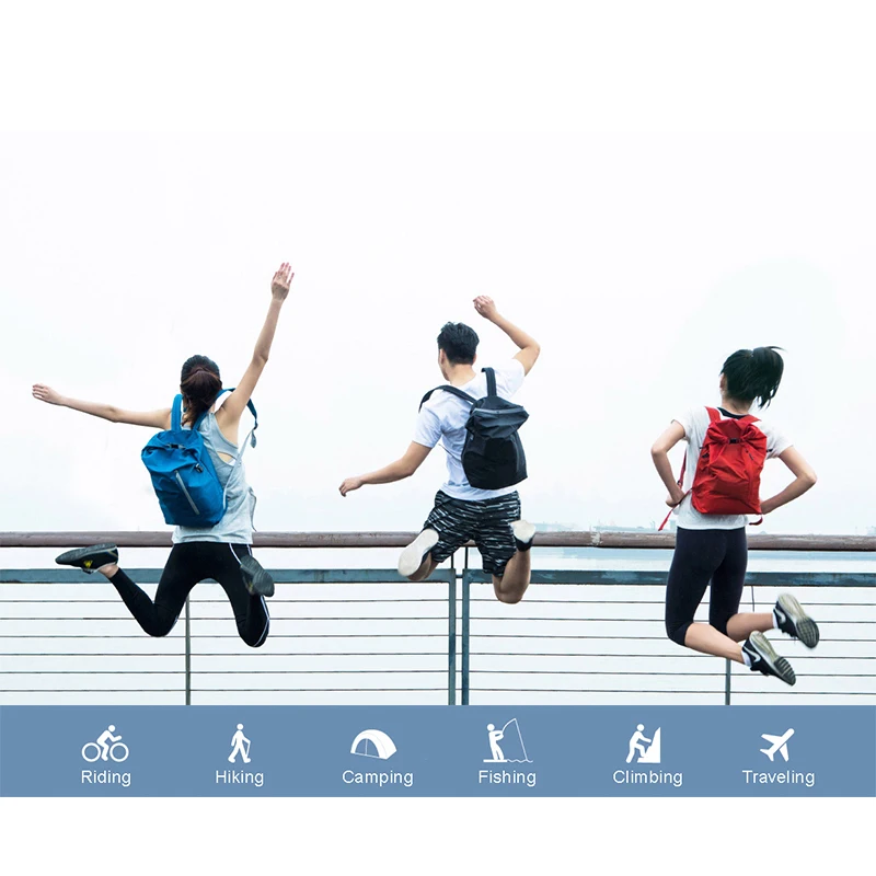 Mochila deportiva 90fun con cadena youpin auténtica, bolsa portátil multiusos para viaje y ocio, con capacidad de 20l