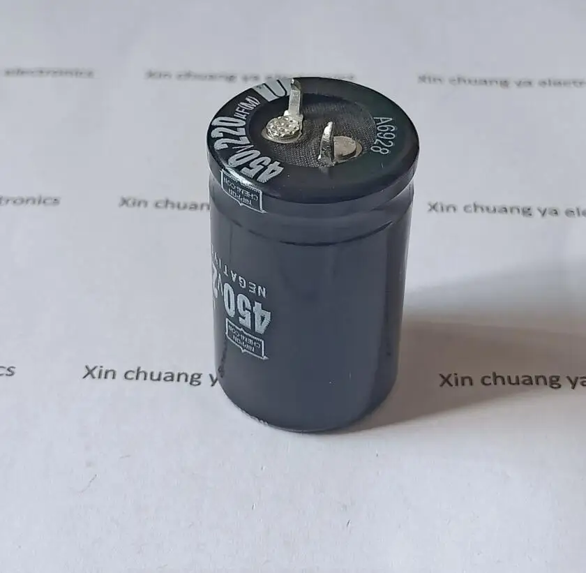 450V 4.7UF 100UF 120UF 150UF 220UF 470UF 20% DIP aluminum electrolytic capacitor