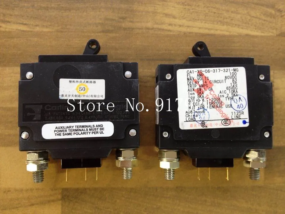 [ZOB] New American Carling Ka Ling CA1-XO-06-317-321-MG circuit breaker 1P 100A 80V equipment  --10PCS/LOT