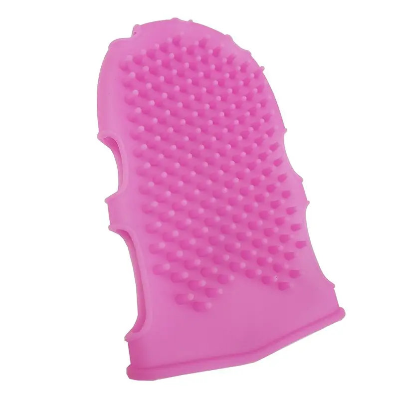 Cepillo de baño de masaje de piel de silicona para exfoliación corporal, guantes de ducha, toalla masajeadora, herramienta de baño para limpiar el