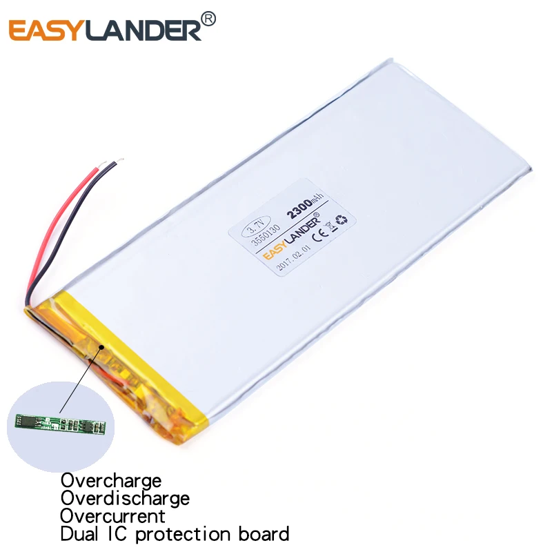 

3550130 3.7V 2300mAh Rechargeable Li-Polymer Li-ion Battery For Onda V702 Fashion Edition V701 V711 dual-core version SGR271