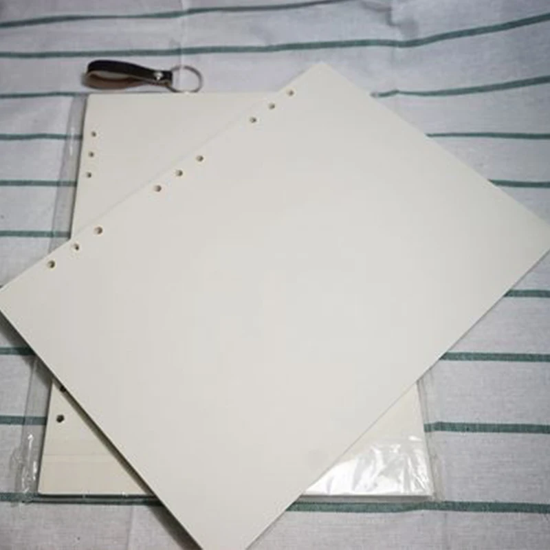 Standerd notebook A4 inside page Spiral Sketch 60 sheets 9 hole filler paper Blank white and kraft paper  and school supplies