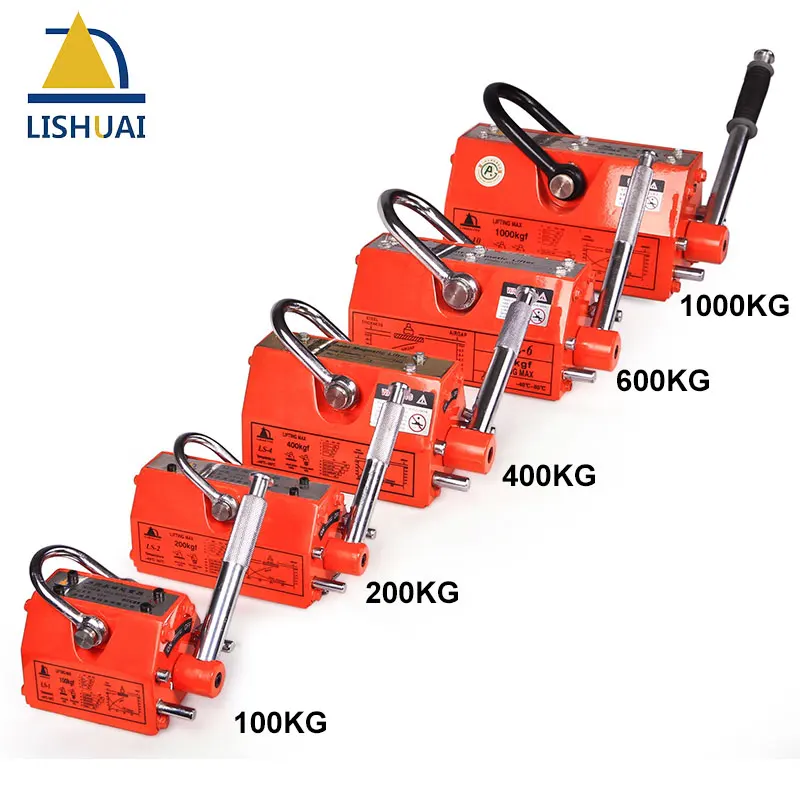 LISHUAI 200KG(440Lbs) Good Quality Permanent Magnetic Lifter/Permanent Lifting Magnet for Steel Plate with CE Certified